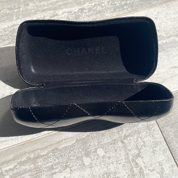 Chanel Sunglasses Glasses Out of Protective Case Large Ergonomics Black - Picture 14 of 16